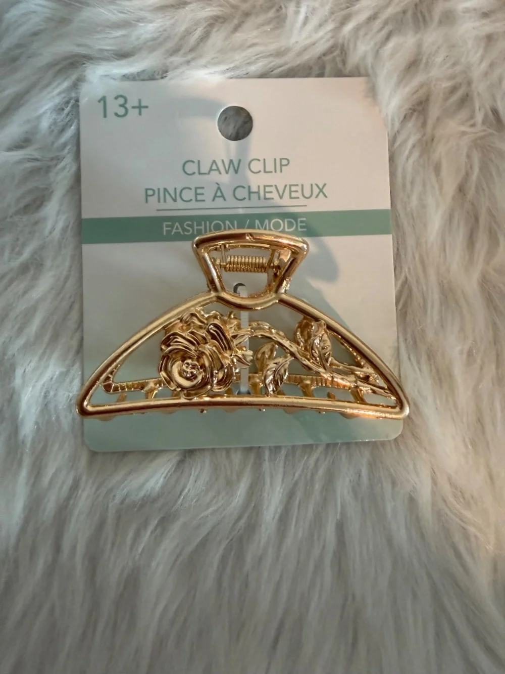 Fashion Gold Tone Claw Hair Clip
